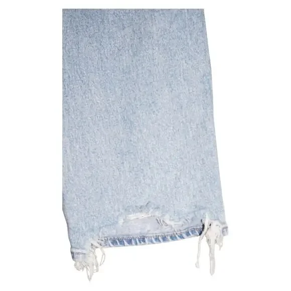 American Eagle Baggy Straight Jeans Women’s 6 Distressed High Rise Denim - Picture 8 of 9